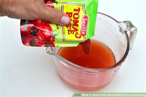 how to make fake blood without food coloring